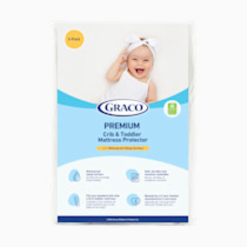Graco Premium Waterproof Crib & Toddler Mattress Protector - 2 Pack
