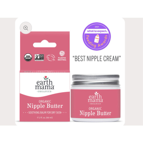 Organic Nipple Butter Breastfeeding Cream | Earth Mama