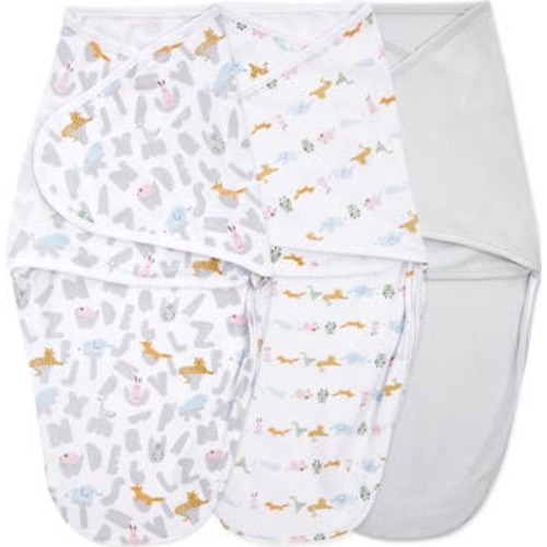 Aden & Anais Essentials Wrap Swaddle - Set of 3, 0-3 M