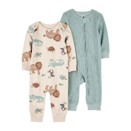 Carter's Baby Boys Long Sleeve 2-pc. Jumpsuit