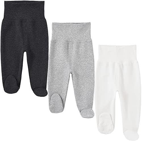 HahaNice Baby Footed Pants Cotton Newborn Leggings 0-12 Months