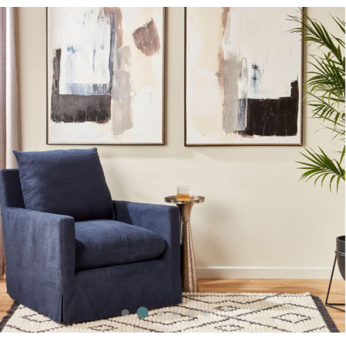Brynn Feather Filled Swivel Chair