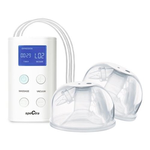 Spectra 9 Plus Double Electric Breast Pump with Wearable CaraCup Milk Collection Inserts 1 ct