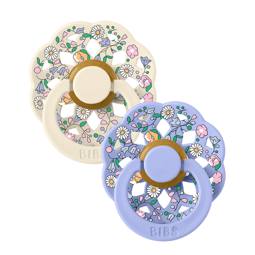 BIBS x LIBERTY Pacifiers 2 Pack | Chloe Meadow | Ivory Mix – Bibsworld store US