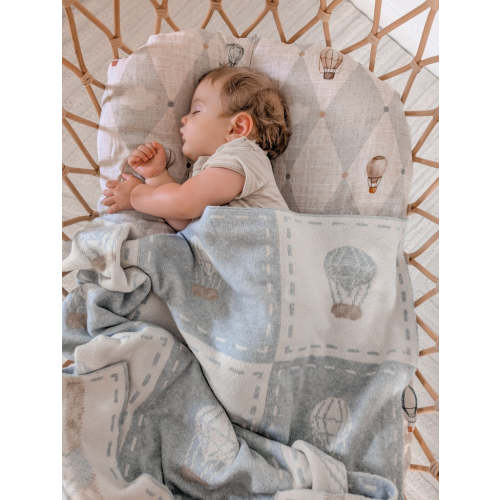 Up and Away Knitted Blanket – Pop Ya Tot