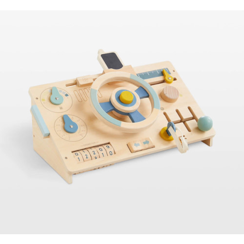 Wonder & Wise by Asweets Wooden Beep Beep Toddler Busy Board