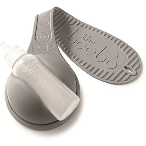 The Beebo - Free Hand Baby Bottle Holder (Charcoal - New and Improved)