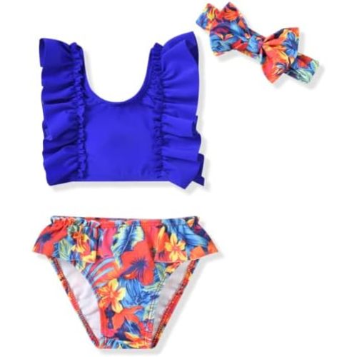 Aalizzwell Infant Baby Girl Bikini Swimsuit with Headband