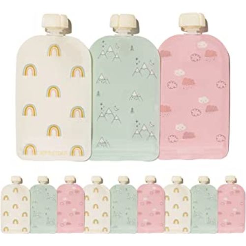 LuQiBabe (2-Pack) Baby Bottle Sleeves for Dr. Brown Baby Bottles 5 oz -  Reusable Silicone Baby