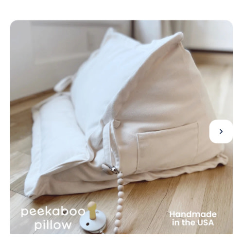 Peekaboo Pillow™ Official Site - Organic Infant Lap Pillow
