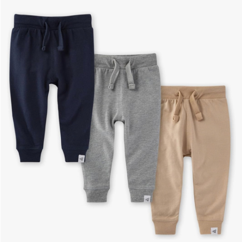 Burt's Bees Baby Knit Jogger Pants, Baby Sweatpants, 100% Organic Cotton Infant Bottoms