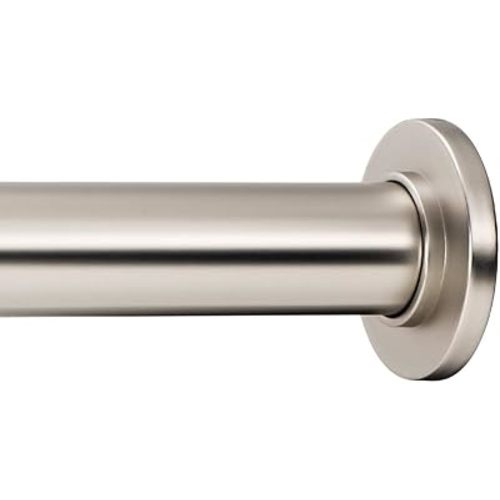 Ivilon Tension Curtain Rod - Spring Tension Rod for Small Windows or Shower, 16 to 24 Inch. Satin Nickel