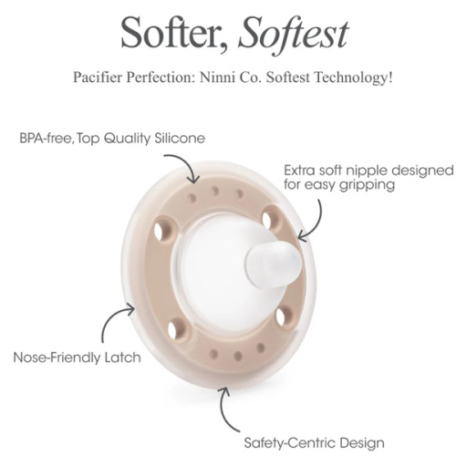 Ninni Pacifier Oatmeal 2 Pack