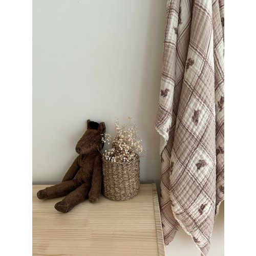 BABY BILBY X DREAMWARDS // Organic Gauze Blanket - Burrow — Baby Bilby