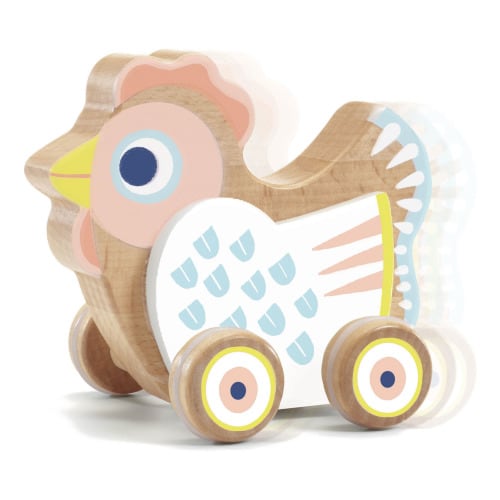 Musical Hen Push Toy