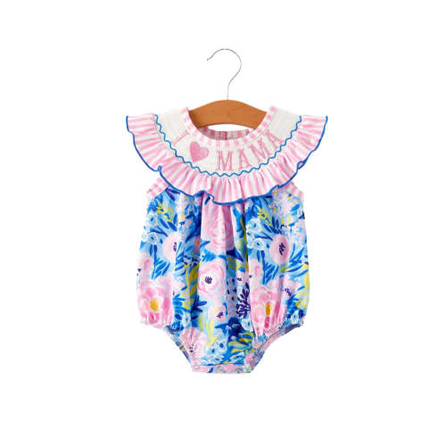 I Love Mama Bubble Smock– Three Smocked Sisters Co