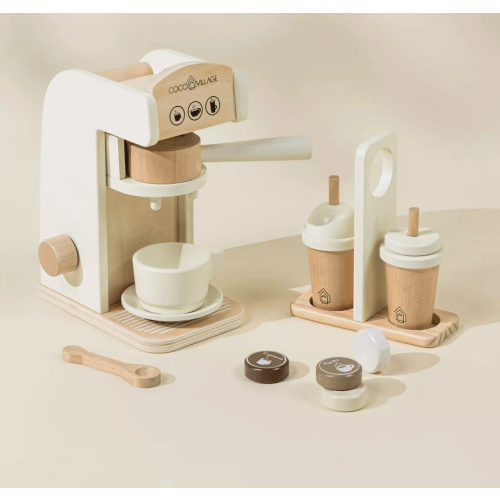 Wooden Coffee Maker Playset | The Golden Slipper