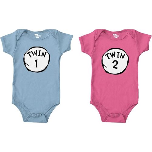 Twin 1 & Twin 2 Bodysuit 2 Pack