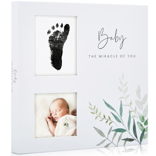 Keepsake Baby Memory Book for Boys and Girls – Timeless First 5 Year Baby Book With Photoslots – Cute Journal Scrapbook or Photo Album - Record a Milestone for Every Event from Birth to Age 5