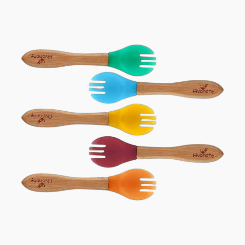 Avanchy Bamboo Baby Forks (5 pack)