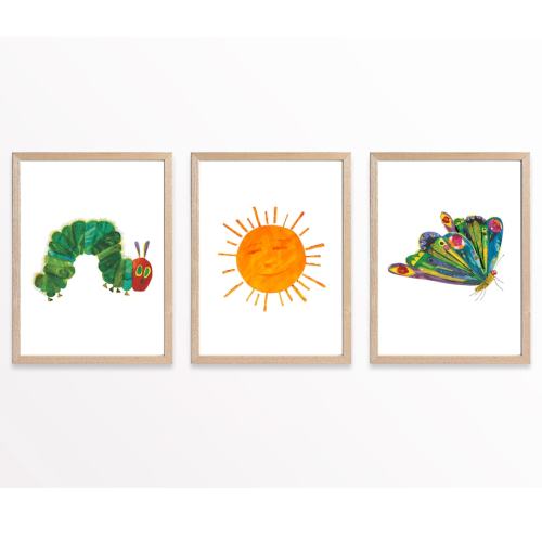 The Very Hungry Caterpillar Printable Wall Art, Nursery Wall Decor, Classroom Posters, Kids Room Decor, Playroom Wall Art, Butterfly Print