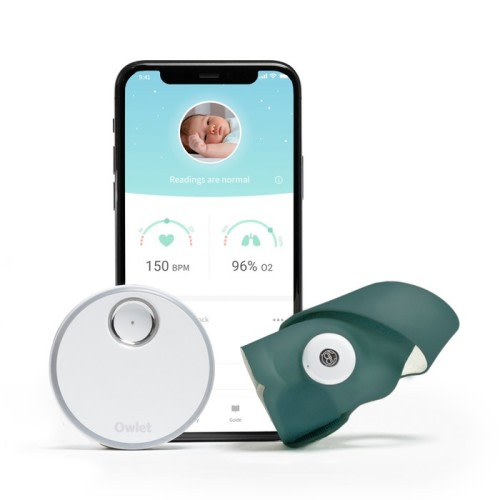 Owlet Smart Sock Version 3 Baby Monitor Movement - Sea Green | Baby Monitor Accessories | Baby Bunting AU