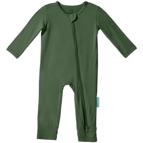 Baby Long Sleeve Romper Jumpsuit, Premium Soft Rayon One Piece Pajamas Boy Girl 2-Way Zipper Coverall Sleeper