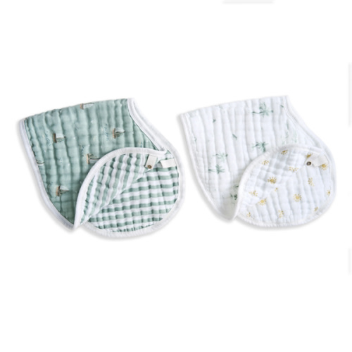aden + anais Organic Cotton Muslin Oversized Burpy Bib in Sailing Seas
