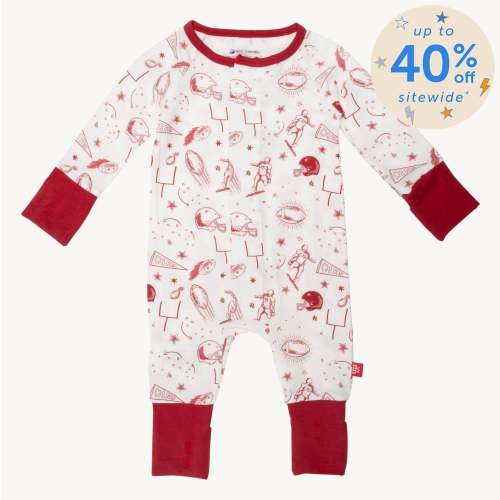white game day modal magnetic convertible grow with me coverall – Magnetic Me