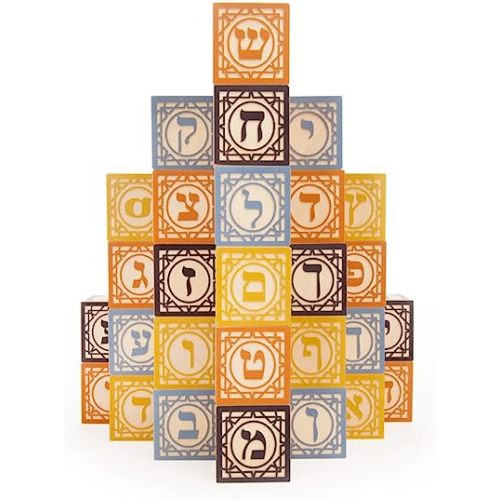 Uncle Goose Hebrew Blocks - Made in The USA