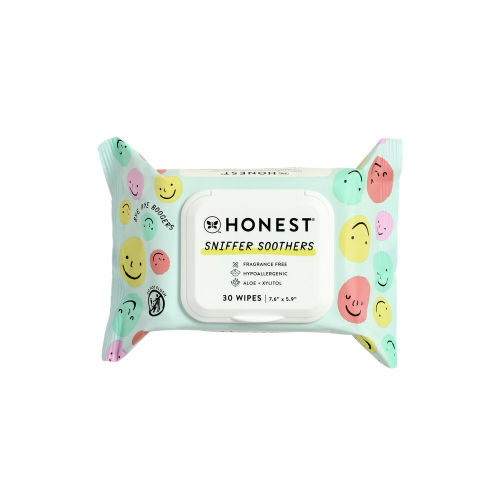 Honest Sniffer Soothers Nose + Face Wet Wipes