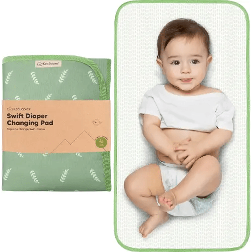 Portable Diaper Changing Pad - Waterproof Foldable Baby Changing Mat - Travel Diaper Change Mat - Lightweight Changing Pads for Baby - Baby Changer - Machine Washable (Acacia)