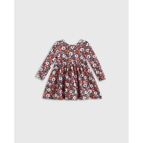 Organic Cotton Long Sleeve Skater Dress - Baby Girl