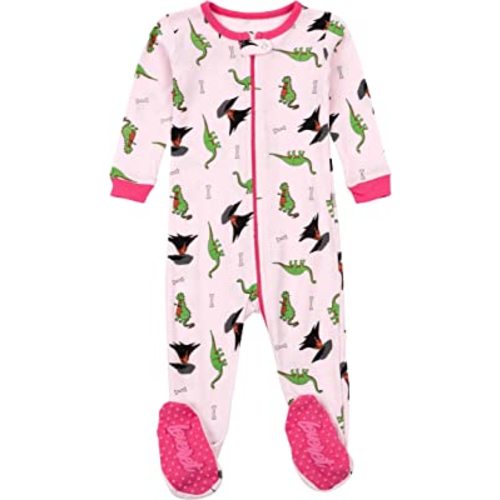 Leveret Kids Pajamas Baby Boys Girls Footed Pajamas Sleeper 100% Cotton (Size 6-12 Months-5 Toddler)