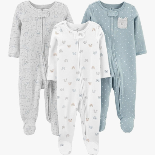3-pack Sleep and Play 0-3M