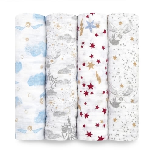 boutique cotton muslin swaddles 4 pack