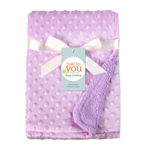 Danhjin Newborn Baby Solid Blanket & Swaddling Thermal Soft Fleece Blanket Bedding Quilt - on Clearance
