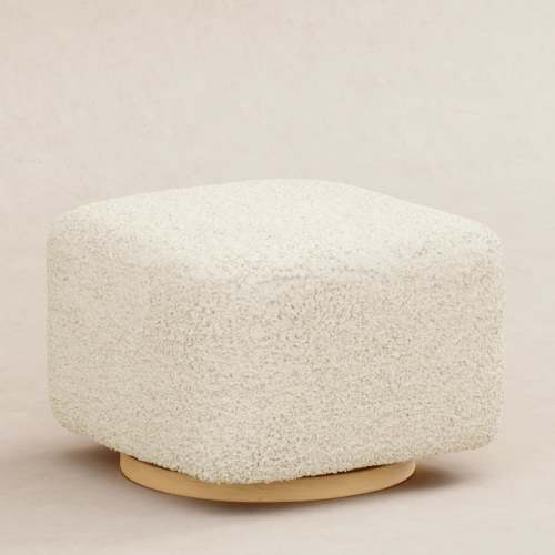Kiwi Gliding Ottoman in Teddy Loop