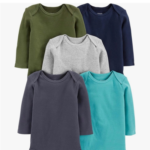 Simple Joys by Carter's Baby-Boys Long-Sleeve Bodysuit Pack of 5Bodysuit