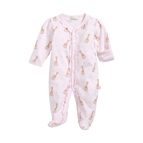 x Sophie la Girafe Print Footie, Newborn