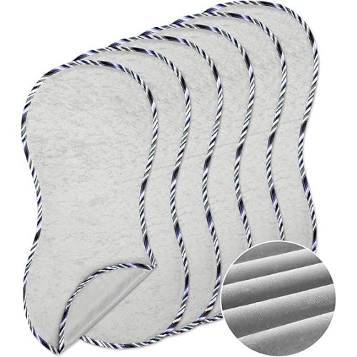 Timgle 6 Pcs 13 x 29 in Peanut Shape Changing Pad Liner Peanut Changing Pad Liner Portable Soft Peanut Changing Pad Washable Reusable Changing Pad Liner Waterproof Easy to Clean(Gray)