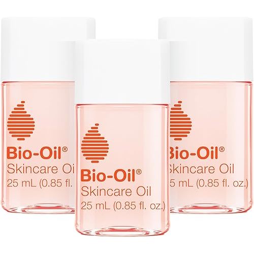 Bio-Oil Skincare Body Oil Serum for Scars and Stretch Marks, Face and Body Moisturizer with Vitamin E & A for Sensitive Dry Skin, Dermatologist Recommended, Travel Size, .85 oz, Pack of 3