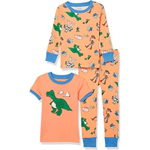 Amazon Essentials Boys Snug-Fit Cotton Pajama Sleepwear Sets
