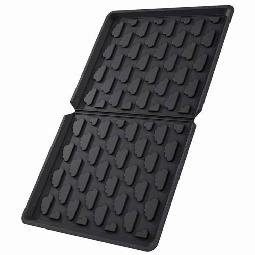All Weather Mat Wagon W4 Accessory - Compatible with Wonderfold Stroller Wagons W4, Silicone Floor Mat Protect Wagon W4 from Sand, Dirt, and Water (W4 Models Mat), black