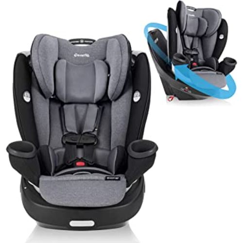 Evenflo Gold Revolve360 Rotational AllinOne Convertible Car Seat Swivel Car Seat Rotating Car Seat for All Ages Swivel Baby Car Seat ModeChanging 4120lb Car Seat and Booster Car Seat, Moonstone