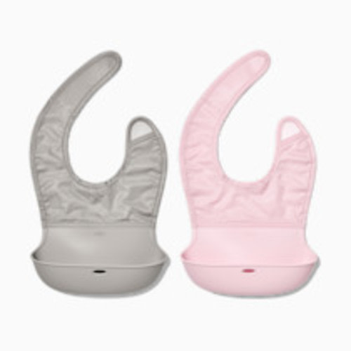 OXO Tot Roll Up Bib (2 Pack) - Blossom/Drizzle