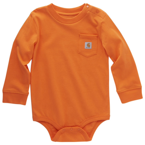 Carhartt Infant Solid Pocket Long Sleeve Onesie | Boot Barn