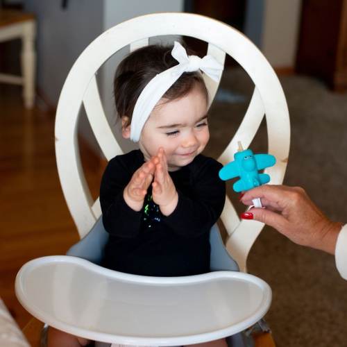 Jet by The Clever Baby Teether & Dispenser Duo - Blue