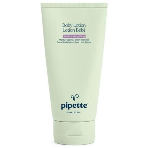 Pipette Hydrating Baby Lotion - Gentle for Sensitive Skin, Vanilla + Ylang Ylang, 5.7 Fluid Ounces