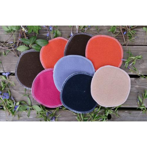 100% merino wool nursing pads/ breastfeeding pads one pair (2 pieces) 10-13cm (3.9-5.1 inches) two layers, very soft and pure